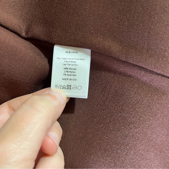 Ripley Rader Chocolate Brown Ponte Knit Bolero Blazer Medium - Picture 9 of 12